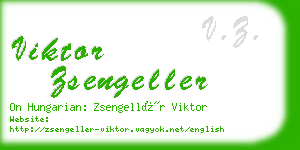 viktor zsengeller business card